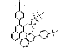 (11bR)-N-(2,6-Bis(4-trifluoromethylphenyl)-4-oxidodinaphtho[2,1-d:1',2'-f][1,3,2]dioxaphosphepin-4-yl)-1,1,1-trifluoromethanesulfonamide, 2757287-36-6, undefined, 