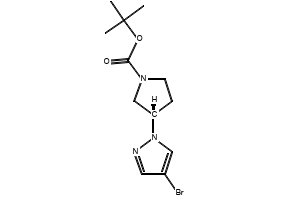 Tert-butyl (S)-3-(4-bromo-1H-pyrazol-1-yl)pyrrolidine-1-carboxylate, 1357384-35-0, undefined, 