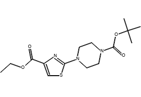 Ethyl 2-(4-(tert-butoxycarbonyl)piperazin-1-yl)thiazole-4-carboxylate, 867065-53-0, undefined, 