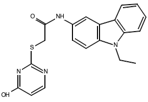N-(9-Ethyl-9H-carbazol-3-yl)-2-((6-oxo-1,6-dihydropyrimidin-2-yl)thio)acetamide, 380314-37-4, undefined, 