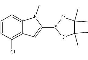 4-Chloro-1-methyl-2-(4,4,5,5-tetramethyl-1,3,2-dioxaborolan-2-yl)-1H-indole, 1256360-42-5, undefined, 