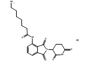 7-Amino-N-(2-(2,6-dioxopiperidin-3-yl)-1,3-dioxoisoindolin-4-yl)heptanamide hydrochloride, 2743431-70-9, undefined, 
