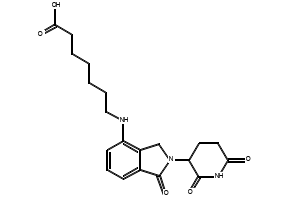 7-((2-(2,6-Dioxopiperidin-3-yl)-1-oxoisoindolin-4-yl)amino)heptanoic acid, 2338824-32-9, undefined, 