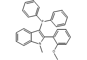 3-(Diphenylphosphaneyl)-2-(2-methoxyphenyl)-1-methyl-1H-indole, 1242759-01-8, undefined, 