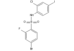 4-Bromo-N-(2-chloro-4-iodophenyl)-2-fluorobenzenesulfonamide, 1772774-60-3, undefined, 