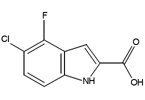 5-Chloro-4-fluoro-1h-indole-2-carboxylicacid, 186446-26-4, undefined, 