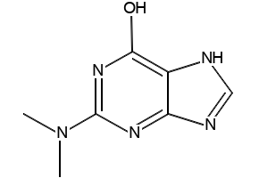 2-(Dimethylamino)-7H-purin-6-ol, 1445-15-4, undefined, 
