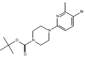 tert-Butyl 4-(5-bromo-6-methylpyridin-2-yl)piperazine-1-carboxylate, 1289040-88-5, undefined, 