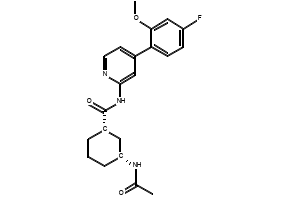 (1S,3R)-3-Acetamido-N-(4-(4-fluoro-2-methoxyphenyl)pyridin-2-yl)cyclohexane-1-carboxamide, 2751721-40-9, undefined, 