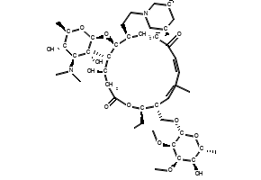 (4R,5S,6S,7R,9R,11E,13E,15R,16R)-6-(((2R,3R,4S,5S,6R)-4-(Dimethylamino)-3,5-dihydroxy-6-methyltetrahydro-2H-pyran-2-yl)oxy)-7-(2-((3R,5S)-3,5-dimethylpiperidin-1-yl)ethyl)-16-ethyl-4-hydroxy-15-((((2R,3R,4R,5R,6R)-5-hydroxy-3,4-dimethoxy-6-methyltetrahydro-2H-pyran-2-yl)oxy)methyl)-5,9,13-trimethyloxacyclohexadeca-11,13-diene-2,10-dione