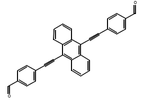 4,4-(Anthracene-9,10-diylbis(ethyne-2,1-diyl))dibenzaldehyde, 1361119-48-3, undefined, 