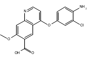 4-(4-Amino-3-chlorophenoxy)-7-methoxyquinoline-6-carboxylic acid, 2712290-12-3, undefined, 