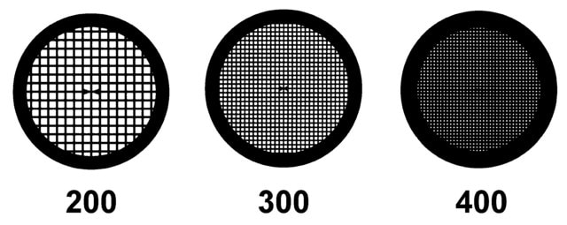 透射电子显微镜用滤线栅 grid size 600&#160;mesh × 42&#160;&#956;m pitch, copper
