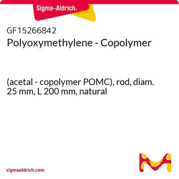 Polyoxymethylene - Copolymer (acetal - copolymer POMC), rod, diam. 25&#160;mm, L 200&#160;mm, natural