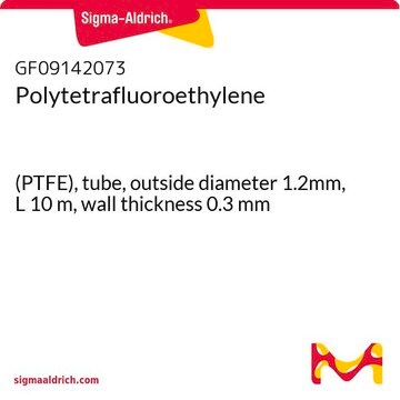 聚四氟乙烯 (PTFE), tube, outside diameter 1.2mm, L 10&#160;m, wall thickness 0.3&#160;mm