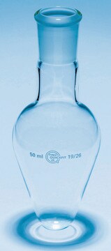 Quickfit&#174; pear-shaped flasks capacity 10&#160;mL, joint: ST/NS 14/23