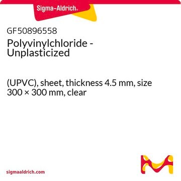 Polyvinylchloride - Unplasticized (UPVC), sheet, thickness 4.5&#160;mm, size 300 × 300&#160;mm, clear