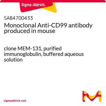 Monoclonal Anti-CD99 antibody produced in mouse clone MEM-131, purified immunoglobulin, buffered aqueous solution