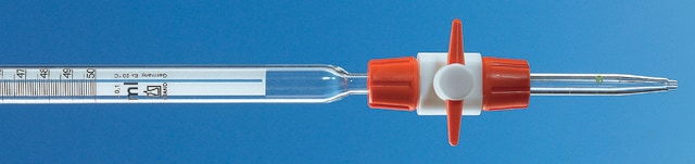 BRAND&#174; compact SILBERBRAND burette, with PTFE stopcock volume 25&#160;mL