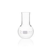 DURAN&#174; wide mouth reaction flask with beaded rim round bottom glass flask, flask capacity (100&#160;mL), single-neck