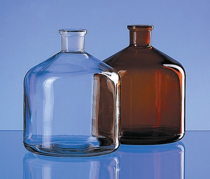 BRAND&#174; reservoir bottle for automatic burettes capacity 2&#160;L, amber soda-lime glass