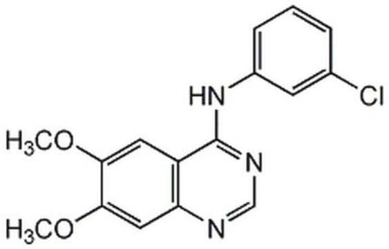 AG 1478 A cell-permeable, reversible, ATP-competitive, highly potent and selective inhibitor of epidermal growth factor receptor kinase versus HER2-neu and platelet-derived growth factor receptor kinase.