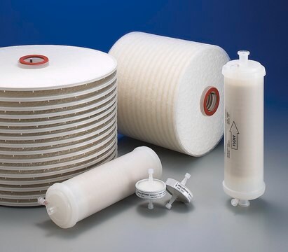Millistak+&#174; Lenticular Disc Filters, CE15 media series, 16 in. diameter, 16-cell, Ethylene-Propylene seal