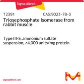 Triosephosphate Isomerase from rabbit muscle Type III-S, ammonium sulfate suspension, ≥4,000 units/mg protein