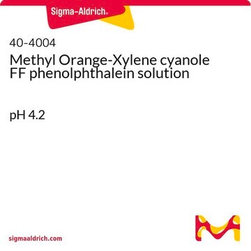Methyl Orange-Xylene cyanole FF phenolphthalein solution pH 4.2