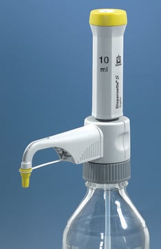 BRAND&#174; Dispensette&#174; S Organic, Fixed-volume bottle-top dispenser volume 10&#160;mL, without recirculation valve