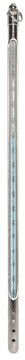 Immersion Encapsulated Thermometer with Armour temp. range -20—110 °C, blue, liquid, Partial Immersion, encapsulated in FEP w/Armor, L 12&#160;in.