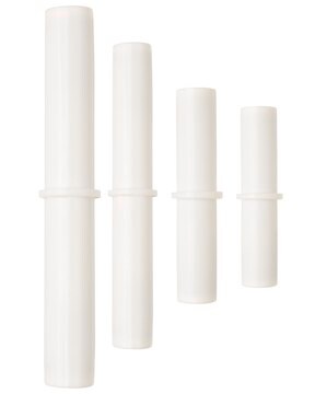 SP Bel-Art&#174; Spinbar&#174; magnetic stir bar cylindrical white PTFE-coated, L × diam. 1.5&#160;in. (38.1&#160;mm) × 0.375&#160;in. (9.5&#160;mm)