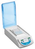 myBlock ll digital dry bath with 2 Quick-Flip blocks for tube strips and plates, AC/DC input 230 V AC, UK plug