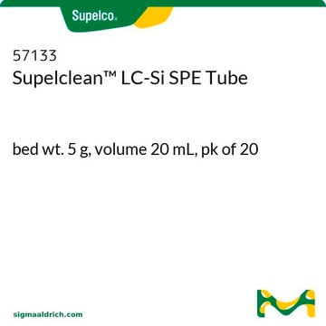 Supelclean&#8482; LC-Si 固相萃取管 bed wt. 5&#160;g, volume 20&#160;mL, pk of 20