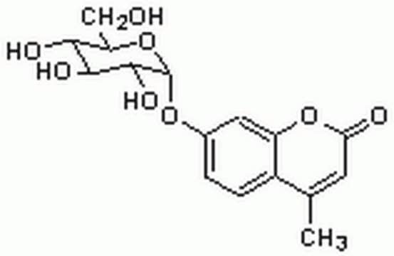 4-Methylumbelliferyl-&#945;-D-glucopyranoside Substrate for fluorogenic assay of &#945;-glucosidase. Has been used in studies of Pompe disease.