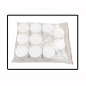 Benchmark Replacement cap for Hybex™ Media storage bottle white, GL 45 cap, pack of 10 ea