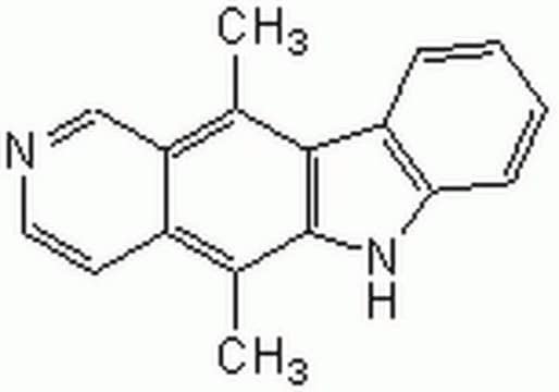 Ellipticine A cell-permeable antitumor alkaloid that acts as an inhibitor of topoisomerase II and acts as an intercalative agent that stimulates topoisomerase II-mediated DNA breakage.