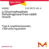 α-Glycerophosphate Dehydrogenase from rabbit muscle Type X, lyophilized powder, ≥100 units/mg protein