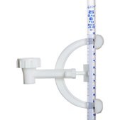 Azlon Single Burette Clamp grip on rods, burette diam. 11-14 mm, polypropylene rod