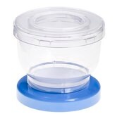 EZ-Fit® filtration unit with absorbent pad 0.45 µm MCE white membrane with 100 mL funnel, multi packaging of 3 units, suitable for solid and liquid cultivation