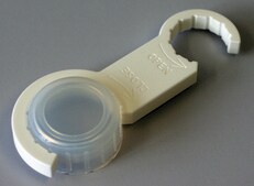 Screw cap wrench for 250 mL and 1L PFA bottles