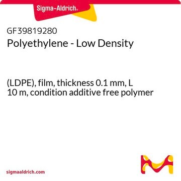 Polyethylene - Low Density (LDPE), film, thickness 0.1&#160;mm, L 10&#160;m, condition additive free polymer