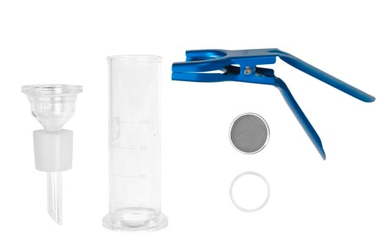 Filter Holder System screen material stainless steel, volume 100&#160;mL