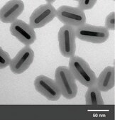 金纳米棒 10 nm diameter, silica coated, λmax, 850 nm, dispersion in H2O