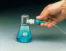 Keck® Quick-Disconnect Adapter flask/bulkhead adapter, white