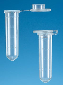 BRAND&#174; microcentrifuge tube, 2 mL with lid, PP transparent