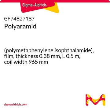 Polyaramid (polymetaphenylene isophthalamide), film, thickness 0.38&#160;mm, L 0.5&#160;m, coil width 965&#160;mm
