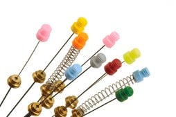 SPME Fiber Assembly 65 μm PDMS/DVB, Fused Silica (1 cm), needle size 24 ga, Manual Holder, pk of 3, blue hub