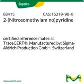 2-(Nitrosomethylamino)pyridine certified reference material, TraceCERT&#174;, Manufactured by: Sigma-Aldrich Production GmbH, Switzerland
