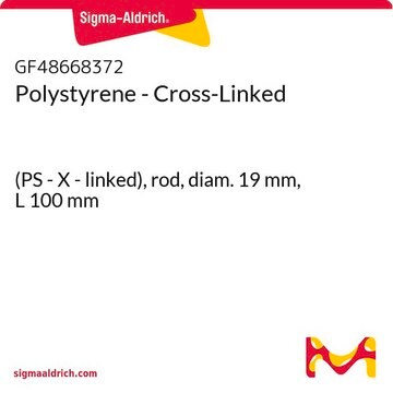 Polystyrene - Cross-Linked (PS - X - linked), rod, diam. 19&#160;mm, L 100&#160;mm